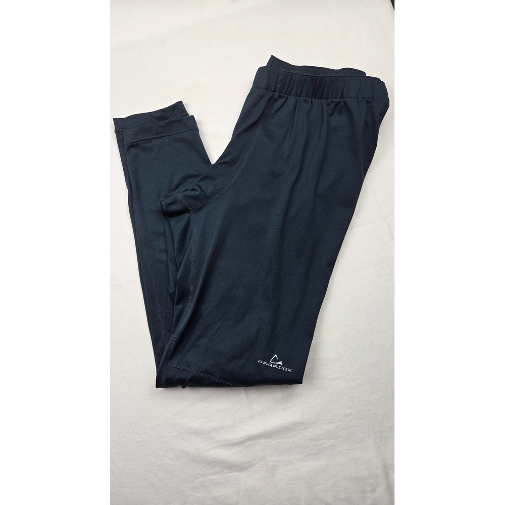 Paradox‎ Men's Large Performance Athletic Pants Navy Blue Stretch Jogger Gym